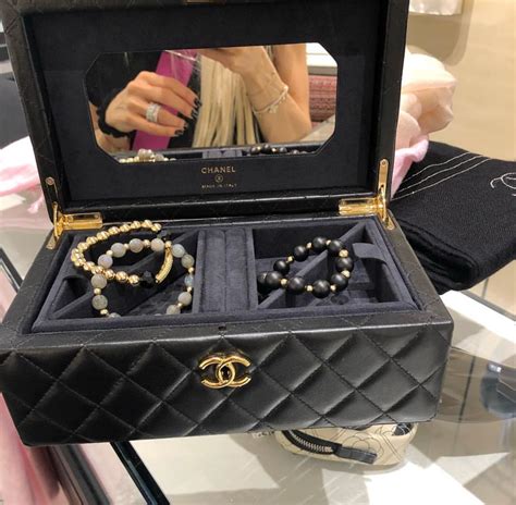 chanel jewellery box|authentic Chanel rings.